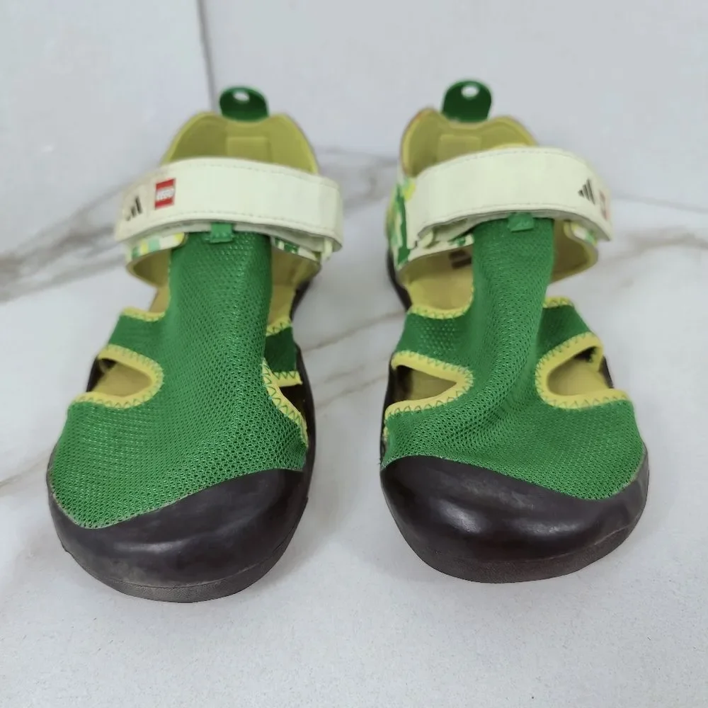 LEGO x Adidas GS Terrex Captain Toey J 'Core Green Glow' Sports Sandals, 4
